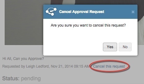 Cancel a request