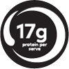 17g protein per serve 17g protein per serve